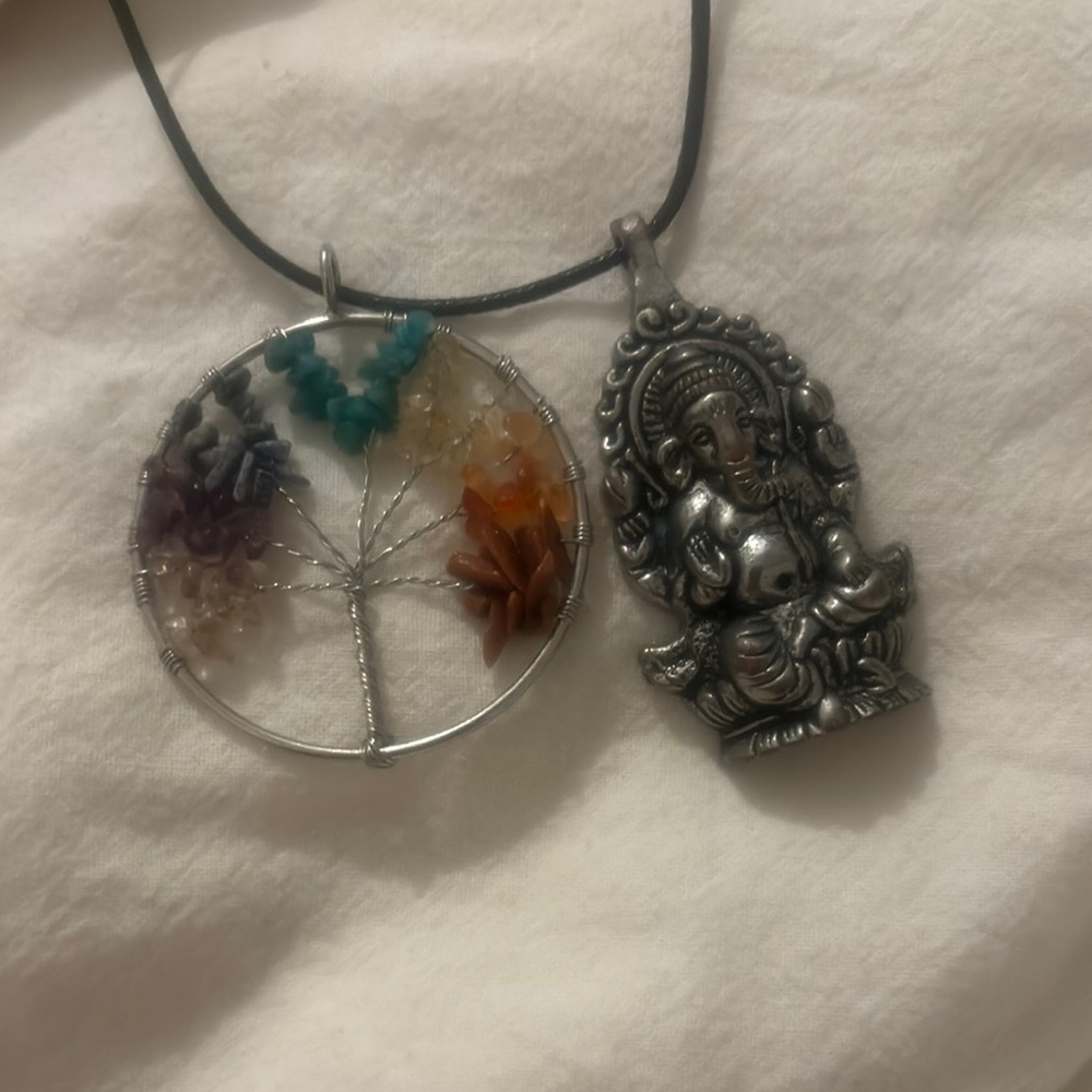 Boho Gypsy Sisters Silver Tree of Life Necklace